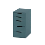 Комод Ингар 5 серо-бирюзовый